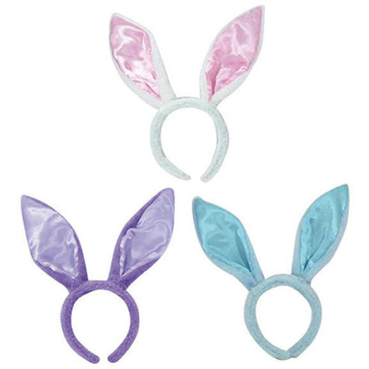 Easter Satin-Like Bunny Ears Headband
