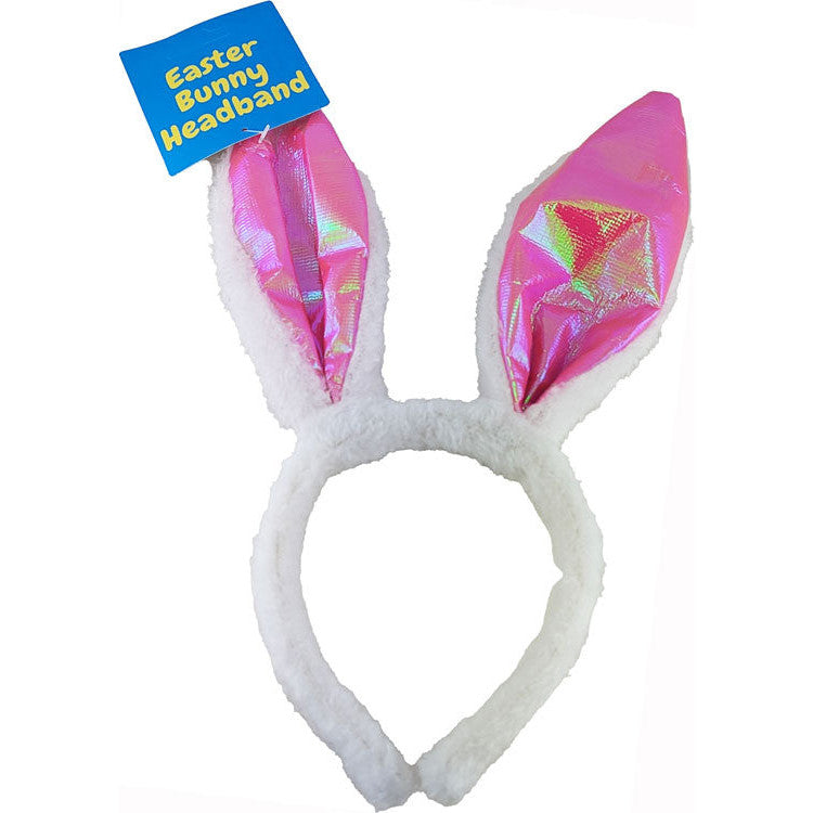 Easter Coloured Foil Bunny Ears Headband