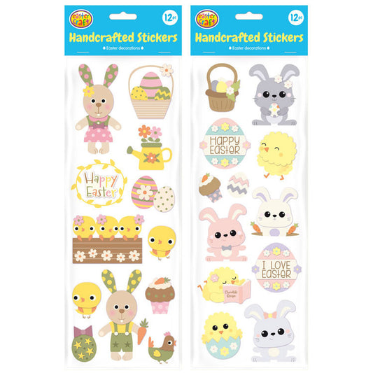 Easter Handcrafted Style Sticker Sheet