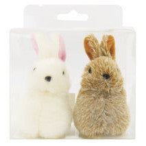 Fluffy Easter Bunnies 10cm - 2 Pack
