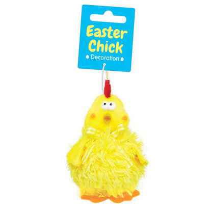 Plush Easter Chick Decoration 10x7cm