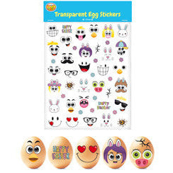 Transparent Egg Decorating Stickers Sheet