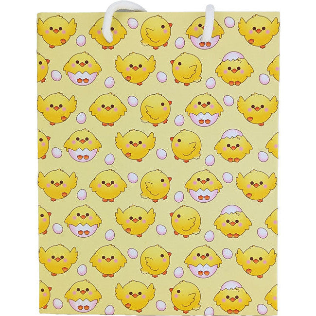 Easter Gift Bag with Yellow Chicks Design