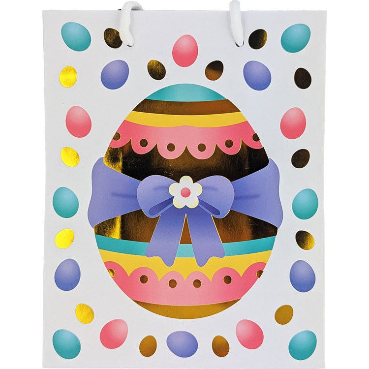 Easter Gift Bag with Colourful Easter Eggs Design