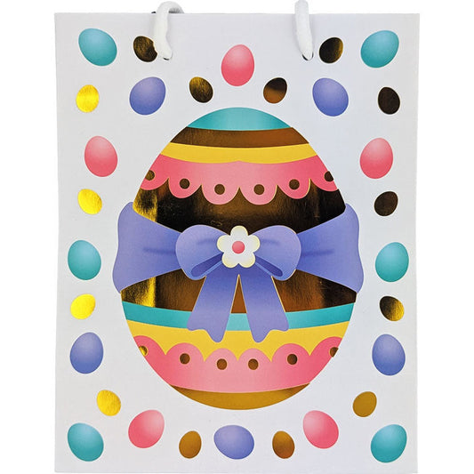 Easter Gift Bag with Colourful Easter Eggs Design