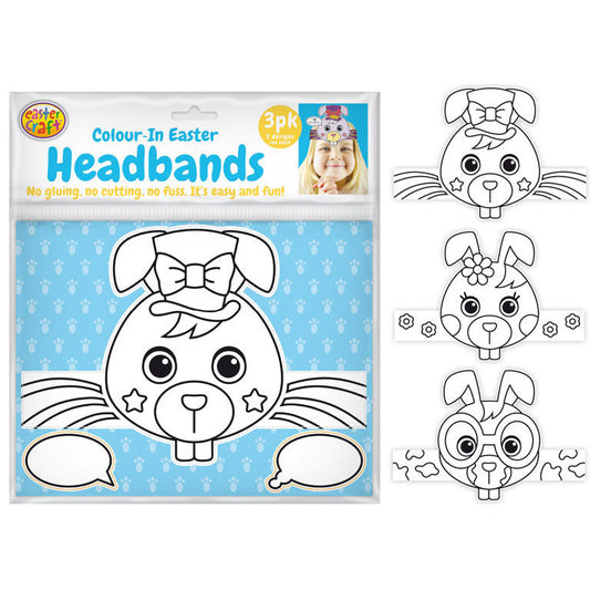 Colour In Easter Headbands Cardstock - 3 Pack