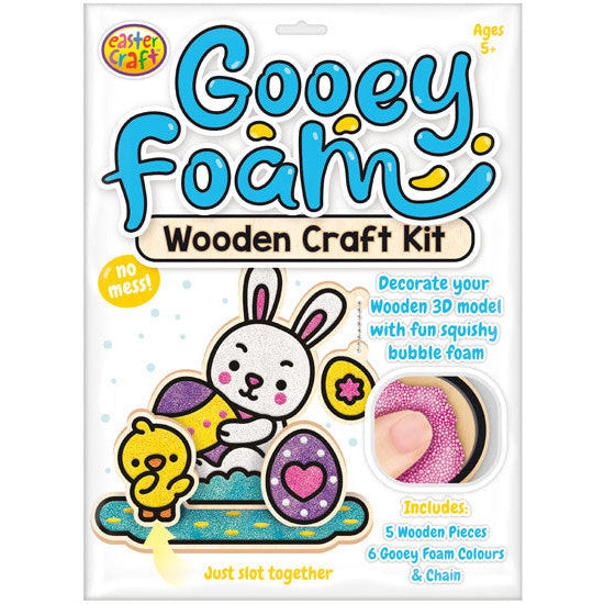 Easter Gooey Foam Wooden Hanging Craft Kit