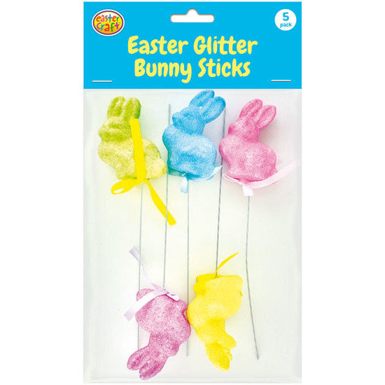 Glitter Bunny Picks 5 Pack