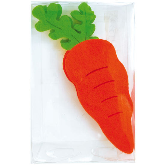 Felt Wavy Carrots 10.5cm - 5 Pack