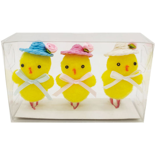 Yellow Easter Lady Chicks - 3 Pack (5.5cm)