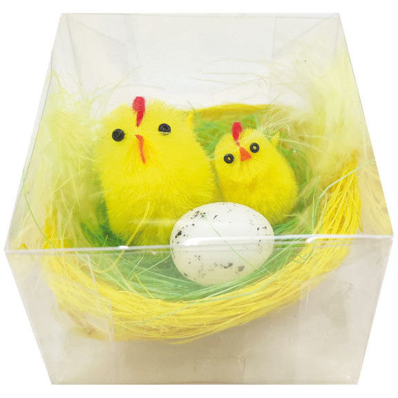 Easter Nest Decoration with Chicks & Egg