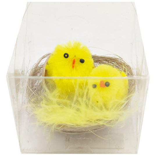 Mini Easter Nest with Chicks – 5.5 x 4.5cm