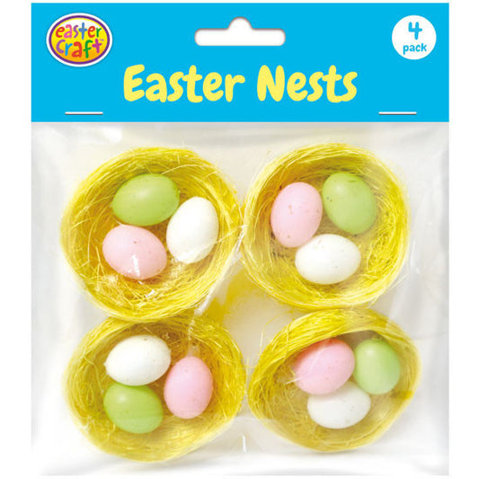 Nests with Easter Eggs - 4 Pack