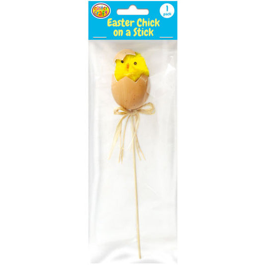 Hatchling Chick Pick Brown Shell 7cm Egg