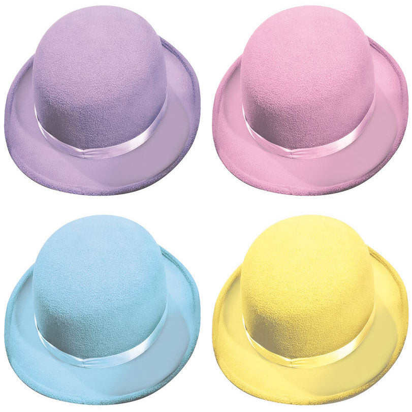 Easter Felt Bowler Hat 26cm - Blue