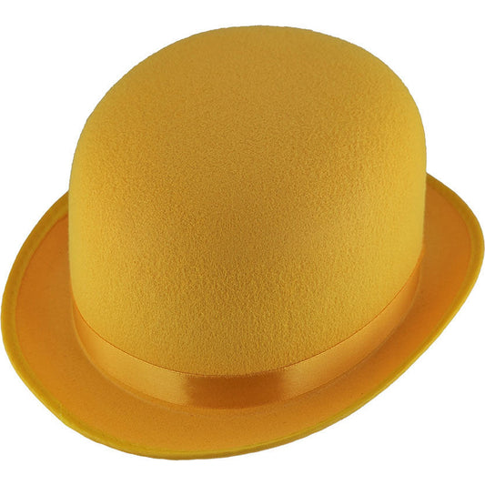 Easter Felt Bowler Hat 26cm - Yellow