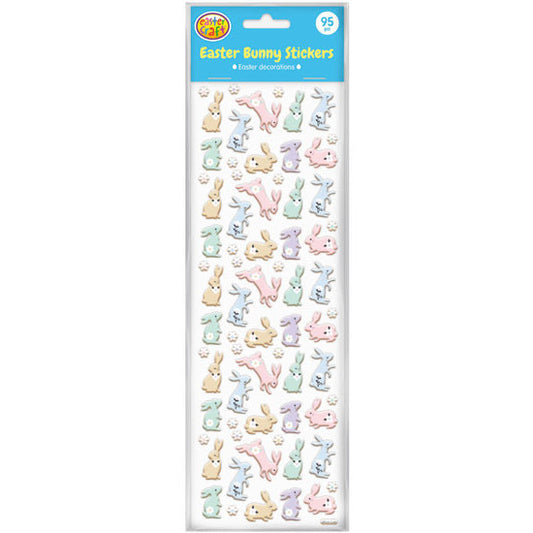 Easter Bunny Stickers Sheet - 95 Pack