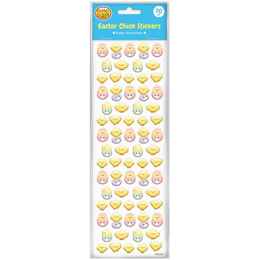 Easter Chick Stickers Sheet - 70 Pack