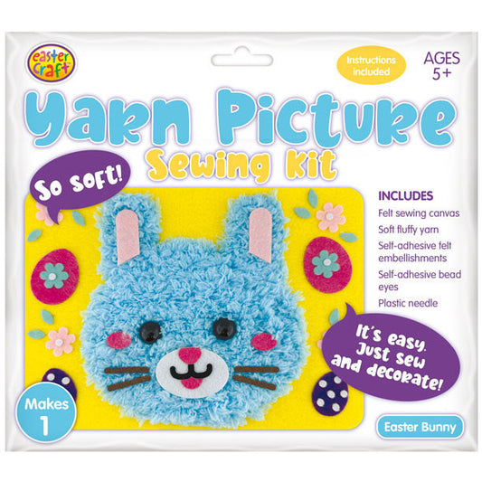 Easter Bunny Yarn Picture Sewing Kit