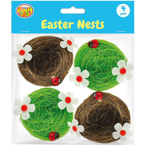 Nests with Flowers & Ladybugs - 4 Pack