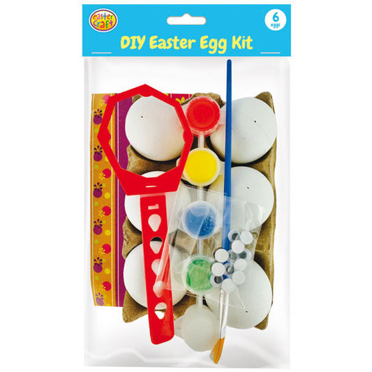 Egg Painting & Decorating Craft Kit (Includes 6 Eggs)