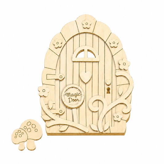Fairy Door 3D Wooden - Magic Door