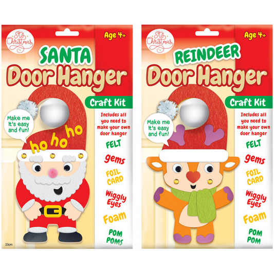 Felt Christmas Door Hanger Craft Kits 2 Pack