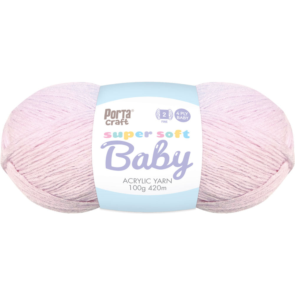 Porta Craft Pale Pink Yarn Baby Soft