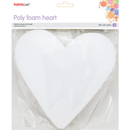 Polystyrene Heart 206x195x36mm