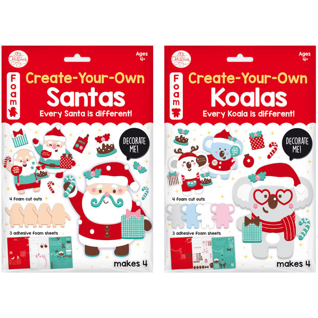 Foam Christmas Dress-Up Character Kits 2 Pack
