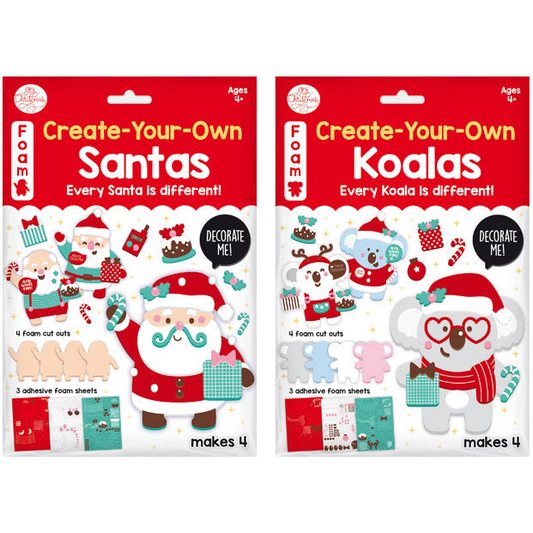 Foam Christmas Dress-Up Character Kits 2 Pack