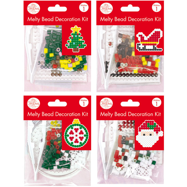 Mini Christmas Melty Bead Kits 4 Pack