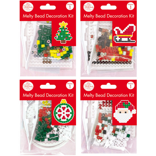 Mini Christmas Melty Bead Kits 4 Pack