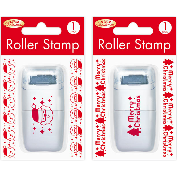 Self-Inking Christmas Roller Stamps 2 Pack
