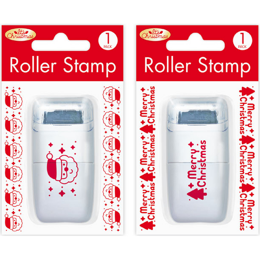 Self-Inking Christmas Roller Stamps 2 Pack