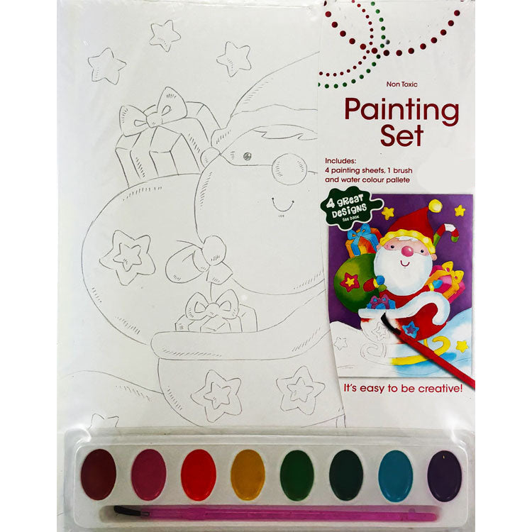 Kids' holiday art and painting kit in mixed Christmas styles