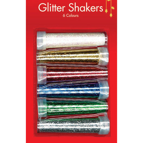 Coloured Glitter Tubes 6pk