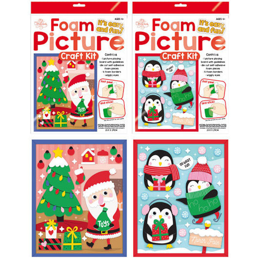 Christmas Foam Art Kit for Kids – Create Your Own Foam Picture