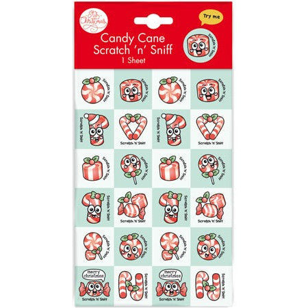 Candy Cane Scented Stickers