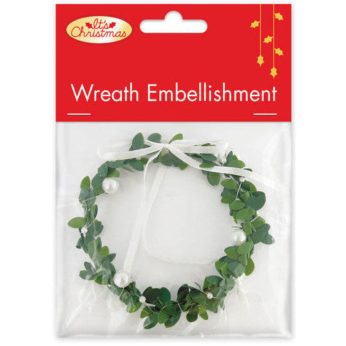 Large Christmas Wreath Embellishment 8cm
