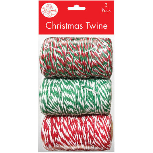 Christmas Bakers Twine 3pk