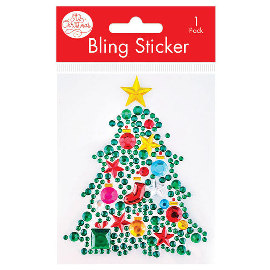 Bling Christmas Tree Sticker Decal