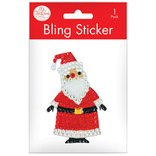 Santa Rhinestone Decal