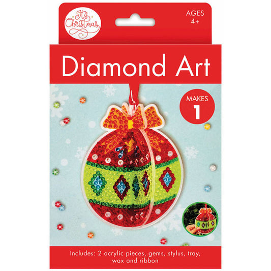 Round Bauble Christmas Diamond Art Kit