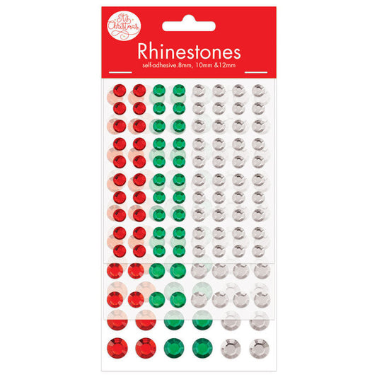 Assorted Size Bling Gem Stickers 216pk