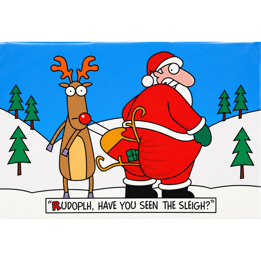 Christmas Cards 10pk – Humorous Santa