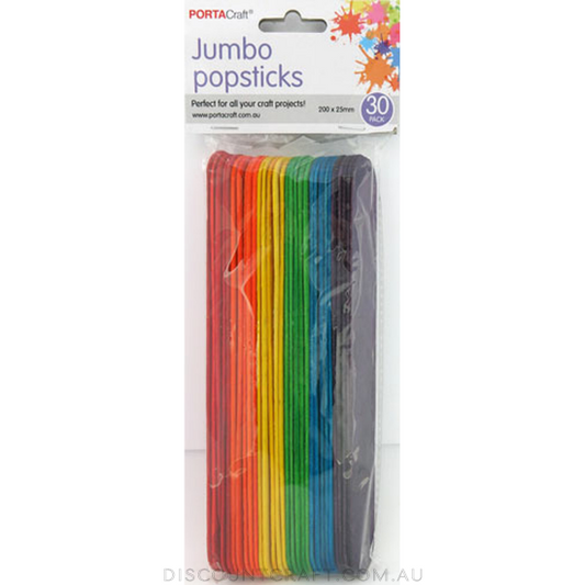 Popsticks Jumbo 30pc - Coloured