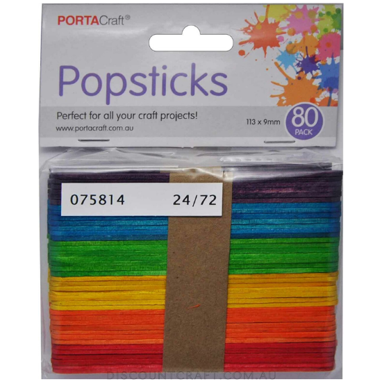 Popsticks 80pc - Coloured