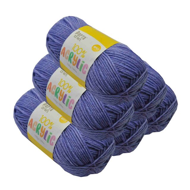 Acrylic Yarn 100g 189m 8ply - Lavender