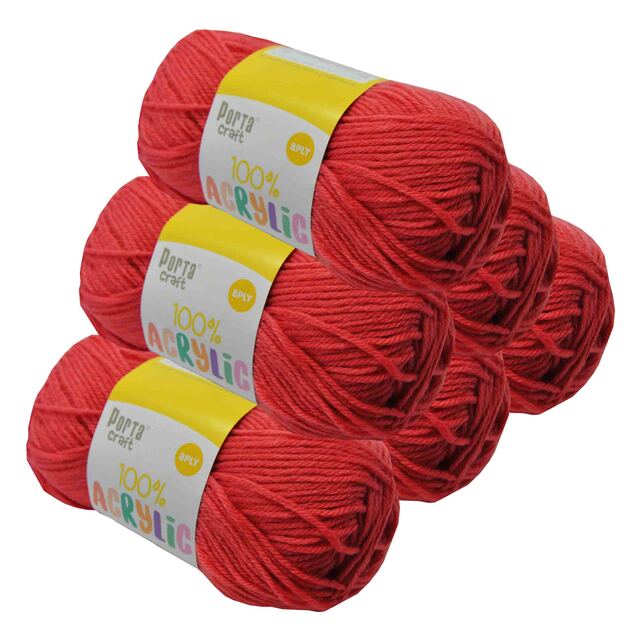 Acrylic Yarn 100g 189m 8ply - Salmon